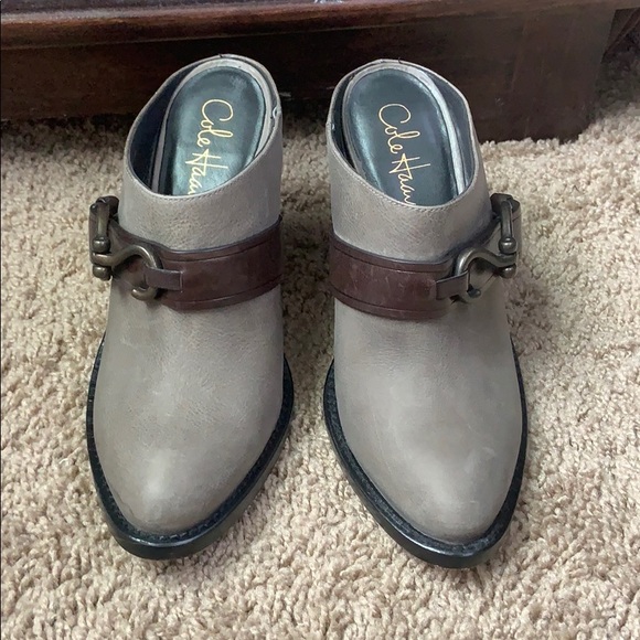 cole haan white mules